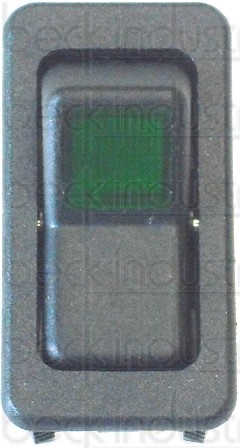 Rocker Switch, Work Light, Stop/Start Green 2" 1 Light