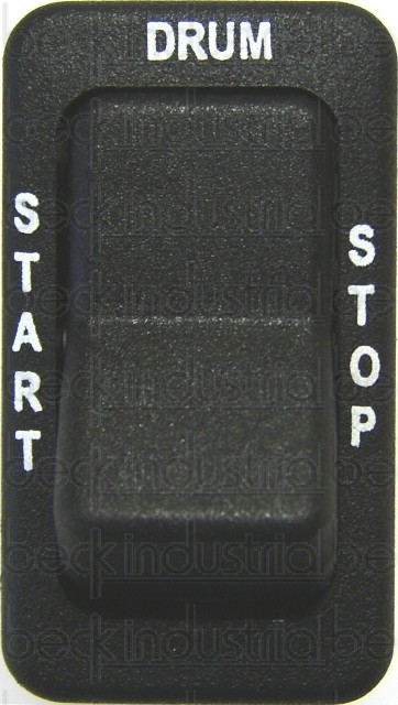 Rocker Switch, Drum Start/Stop No Lights 1-5/8" (W/Engraving)