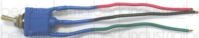 Toggle Switch, On/Off W/ Blue Dip