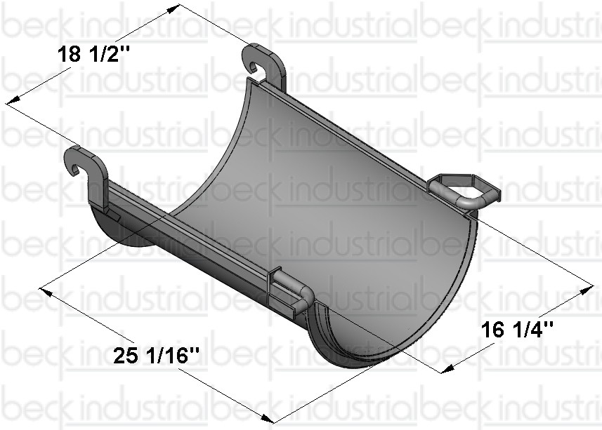 Beck Standard Fit-up Short (24") Extension Chute