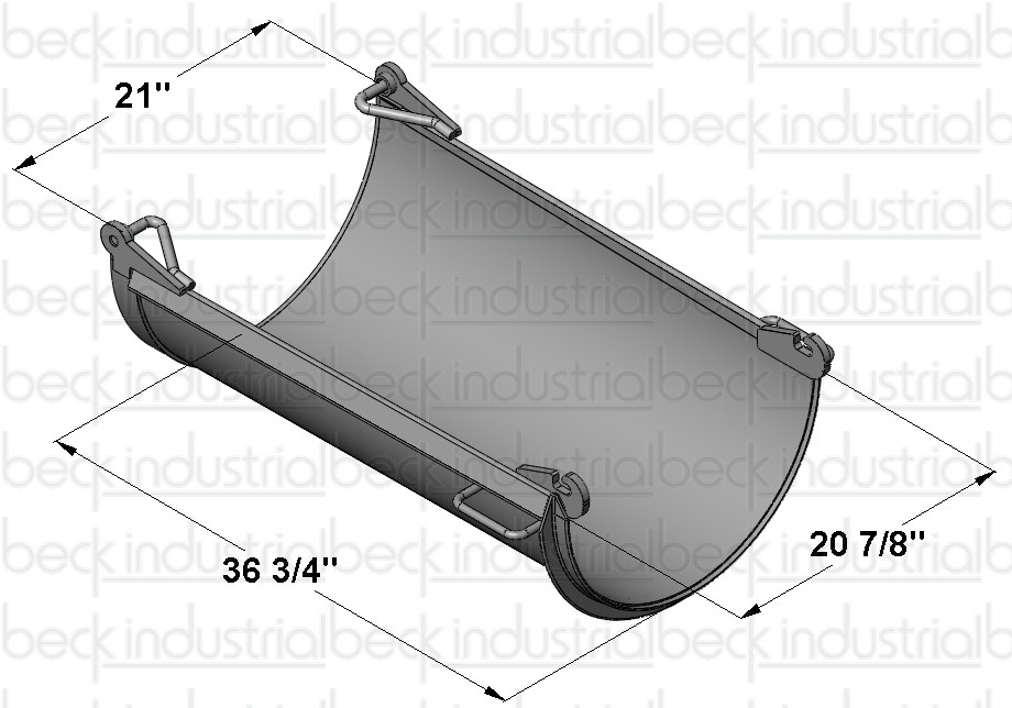 Beck / MTM / CBMW Paver Extension Chute (16 ga, 40.2lb) 