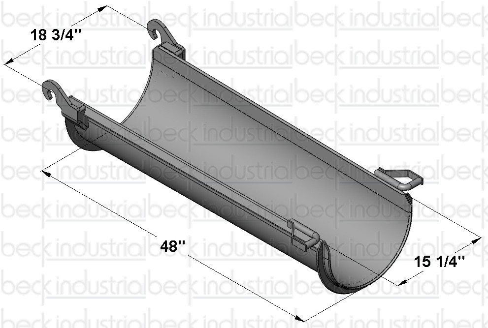 CBMW Standard Extension Chute (18ga Std DOCOL 39lbs) 