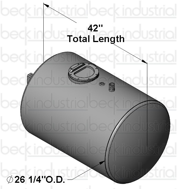 90 Gallon Aluminum Water Tank