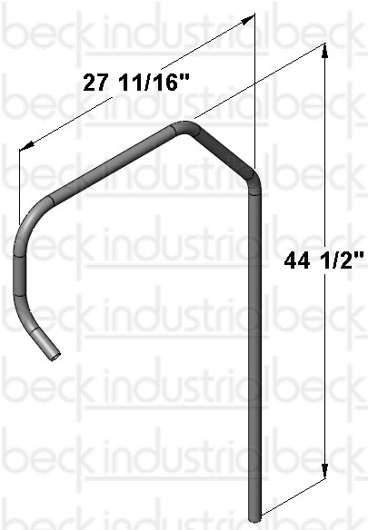 Water Pipe Rear Pedistal