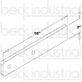 Bumper Supports, Flat Bar 5/8" x 16"