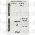 Rear Control Box Placard- 4 Function