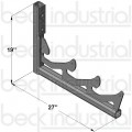 Frame Mounted Chute Bracket (3 Std. CBMW / London / Rex Chutes)