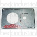 Valve box Placard for CBMW Water Tank (Instructions For 90004) 