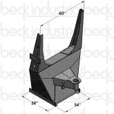 Beck Standard / Paver Bare Rear Pedestal