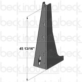 Beck Rear Pedestal Upright - Right Side