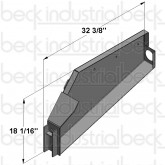 Beck Front Right-Hand Fender Section (For 3-Piece '07 Fenders)