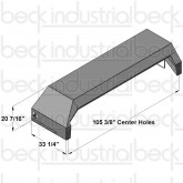 CBMW 1-Piece Left-Hand Steel Tandem Fender (33" Width)