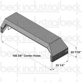 CBMW 1-Piece Right-Hand Steel Tandem Fender (33" Width)