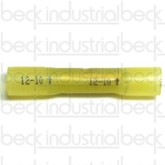 10-12 YW Butt Connector Heat Shrink, Yellow