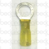 1/4" Ring Terminal 12-10ga Heat Shrink - Yellow