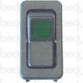 Rocker Switch, Work Light, Stop/Start Green 2" 1 Light