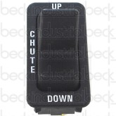 Rocker Switch, Chute Up/Down W/ Paddle 2" (W/Engraving)