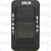 Rocker Switch, Drum Start/Stop No Lights 1-5/8" (W/Engraving)