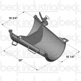 Beck / MTM Transitional Fold-Over Chute W/ Spill Stopper