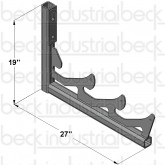 Frame Mounted Chute Bracket (3 Std. CBMW / London / Rex Chutes)