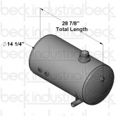 14" Round Hydraulic Tank