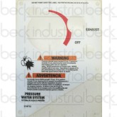 MTM Sight Guage Placard
