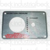 Valve box Placard for CBMW Water Tank (Instructions For 90004) 