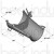 Beck / MTM Transitional Fold-Over Chute W/ Spill Stopper
